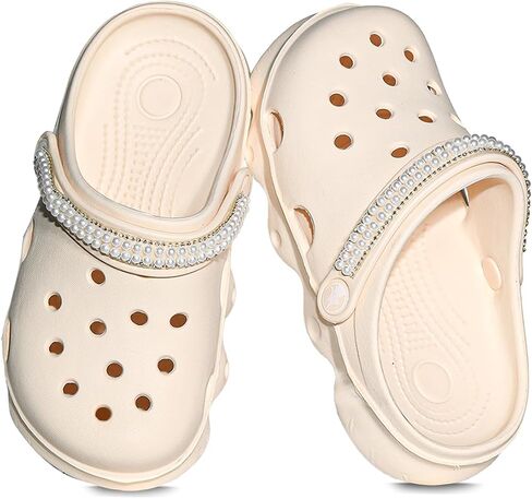 Casual Bright-Colored Clogs for Kid's, Toddlers, Girls, Breathable Lightweight Children's Garden Shoes for Beach Pool, Anti Slip Sandals Clogs, Water Shoes Summer Slides（33, Pink） in Saudi Arabia