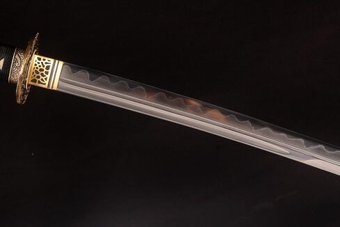 Nihontou Sword Hand Forge T10 Clay Tempered & Folded Steel Clay Tempered Samurai Katana Real Sharp Nice Hamon in Kuwait