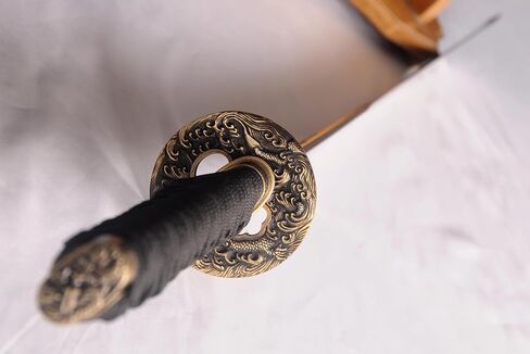 Nihontou Sword Hand Forge T10 Clay Tempered & Folded Steel Clay Tempered Samurai Katana Real Sharp Nice Hamon in Kuwait