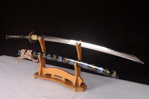 Nihontou Sword Hand Forge T10 Clay Tempered & Folded Steel Clay Tempered Samurai Katana Real Sharp Nice Hamon in Kuwait