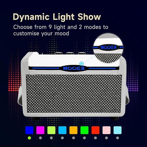Mooer SD10I 10W ممارسة الغيتار التحرير والسرد مع تطبيق التأثيرات الذكية ، STERO SOUND مع ضوء LED ، 49 أنواع التأثيرات ، 52 نماذج أمبير ، حلقة ، آلة الأسطوانة ، تونر (أسود) in Saudi Arabia