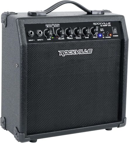 Rockville G-AMP 20 واط مضخم الجيتار Combo Amp Bluetooth/Delay + Microphone in Saudi Arabia