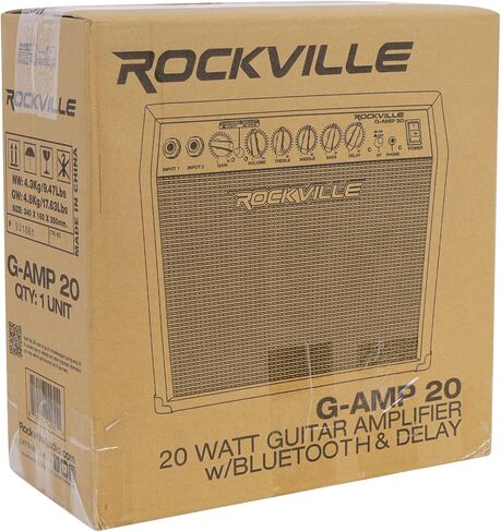 Rockville G-AMP 20 واط مضخم الجيتار Combo Amp Bluetooth/Delay + Microphone in Saudi Arabia
