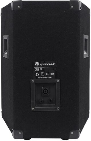 Rockville (2) RSG10 10 400 Watt 2Way 8-Ohm Passive DJ PA Speaker +Stands +Cables in Saudi Arabia