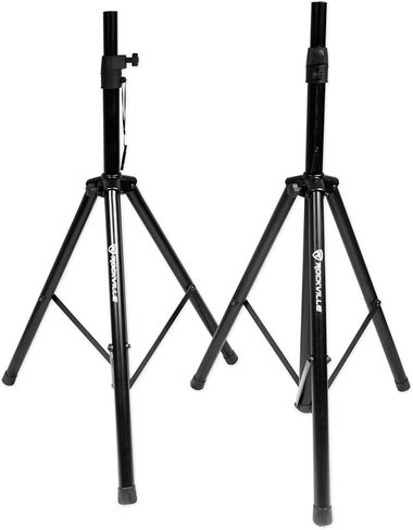 Rockville (2) RSG10 10 400 Watt 2Way 8-Ohm Passive DJ PA Speaker +Stands +Cables in Saudi Arabia