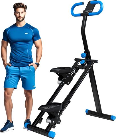 Stair Stepper for Home Gym Folding Vertical Climber Cardio Exercise Machine for Full Body Workout Machine, Adjustable Handlebar & Pedals, 300LBS Load in Saudi Arabia