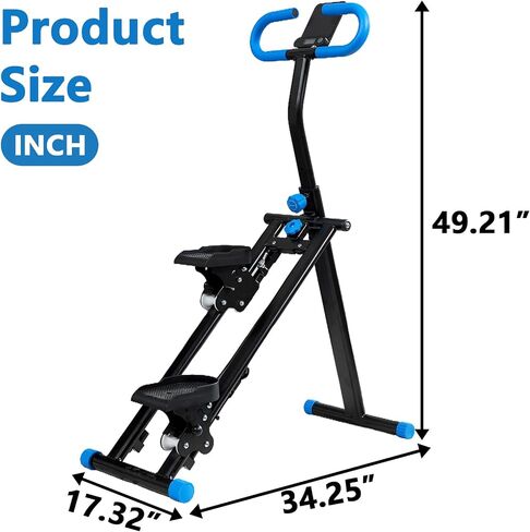 Stair Stepper for Home Gym Folding Vertical Climber Cardio Exercise Machine for Full Body Workout Machine, Adjustable Handlebar & Pedals, 300LBS Load in Saudi Arabia
