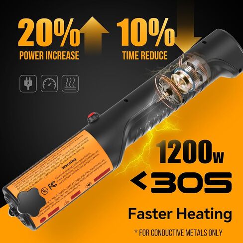 Induction Heater 1200W for Bolt Removal, Magnetic Heating Tool with 6 Coils, Handheld Heat Tool for Rusty Nuts and Bolts, Blue in Saudi Arabia