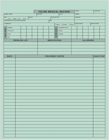 أشكال السجل الطبي الكلاب البيطري ، مخطط الطبيب البيطري ذو الوجهين للكلاب ، سجل التطعيم والعلاج ، مخزون الورق الثقيل ، 250 ورقة ، مثالية للعيادات البيطرية ، مستشفيات الحيوانات والملاجئ in Kuwait