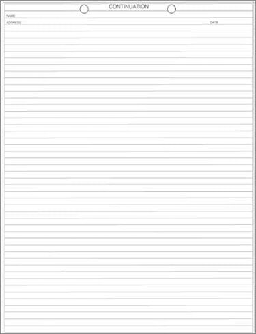 Doctor Stuff - Dentist Office Forms, Dental Medical History Patient Continuation Form, CF8290, 8-1/2" x 11", 100/Package in Kuwait