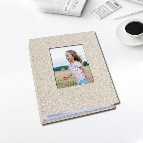 ألبوم صور صغير 4 × 6 صور ، غلاف الكتان كتاب صور مصغرة ، 50 صفحة يحمل 100 صورة ، كتاب ضوئي للإجازات الذكرى السنوية ، الأسود in Kuwait