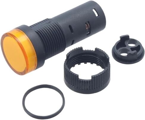 10pcs/lot لوحة بلاستيكية لوحة تركيب إشارة LED مؤشر قطر المصباح 16 مم ضوء إشارة LED 24V12V220V اللون الأزرق الأخضر اللون الأزرق (24 فولت) in Kuwait