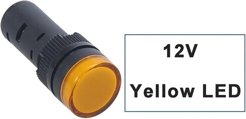 10pcs/lot لوحة بلاستيكية لوحة تركيب إشارة LED مؤشر قطر المصباح 16 مم ضوء إشارة LED 24V12V220V اللون الأزرق الأخضر اللون الأزرق (24 فولت) in Kuwait