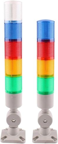 45 ملم قطر 24V DC 220V الضوء الثابت LED إشارة الإشارة الضوء متعدد الطبقات مكدس أضواء الإنذار تحذير للماكينة الصناعية (3 يي ، 24 فولت) in Kuwait