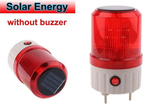 مؤشر ضوء تحذير إشارة الطاقة الشمسية مؤشر LED LED الأحمر ضوء وميض الضوء بدون صوت in Kuwait