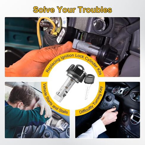 مفتاح قفل التجميع الإشعال وتبديل الإسكان ومفتاح المبتدئين مع Chevy GMC Cadillac Buick Bravada 924-713 924-715 US-312L in Kuwait