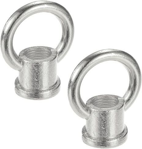 2 عبوة M10 عين العين ، 15 كجم كحد أقصى الحمل 29x35mm حلقة متري الشكل الإناث حلقة رفع العين الجوز للثريا المصباح المعلقة [نغمة البرونز] in Saudi Arabia
