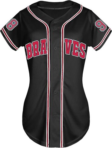 Women 98 Baseball Jersey Country Music Graphic Shirt Vintage Button Down Tshirt Fan Tops in Saudi Arabia