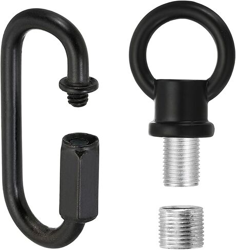 Patikil M10 Fine Thread Lamp حامل حلقة أنثى مع M12 سلسلة محول الرابط السريع ، رفع الدعم الهيكلي لخطاف الجوز للعين للثريا ، 44 رطلا تحميل النغمة الذهبية in Saudi Arabia