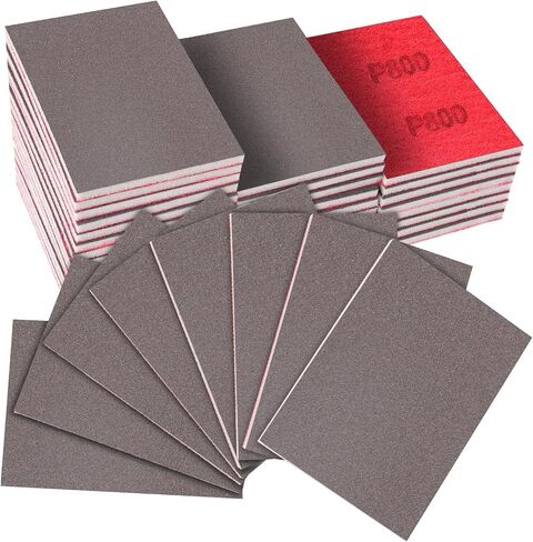 32pcs مجموعة إسفنجة Sanding ، 180-3000 خطاف الحصباء والحلقة الرطبة الإسفنج الجاف الجاف للخشب ، والمعادن ، والسيارات - منصات الصنفرة الرغوية للأثاث ، والحرف ، والجدران الجافة ، وتلميع النموذج in Kuwait