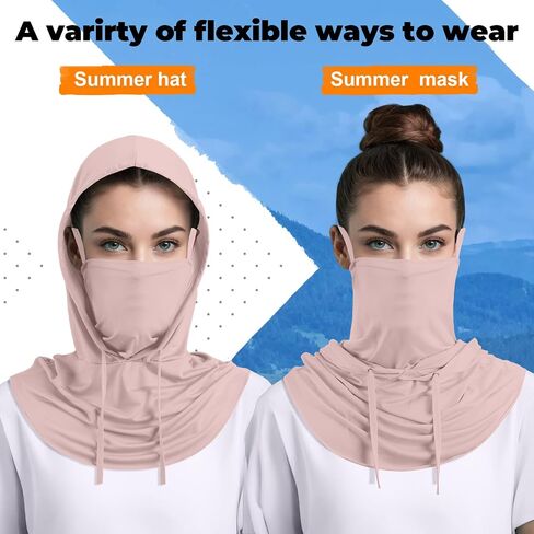Funtery 4 Pack Summer Cooling Balaclava Mask UV Protection Hood Breathable Face Cover Full Head Scarf for Men Women Cycling Fishing Outdoor Sports in Saudi Arabia