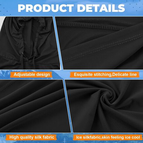 Funtery 4 Pack Summer Cooling Balaclava Mask UV Protection Hood Breathable Face Cover Full Head Scarf for Men Women Cycling Fishing Outdoor Sports in Saudi Arabia