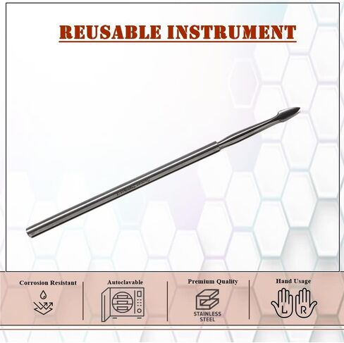 Micro Dissecting Probe with Straight Arrow Point Ends Made of Stainless Steel for Lab Dissections Multipurpose Lab Supplies comes in Sturdy Non-Slip Handle (Arrow Tip Needle - 3 Pcs) in Saudi Arabia