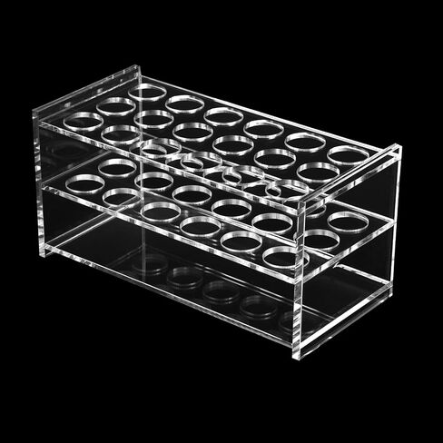 أكريليكتوبراك 3 HOLERSTALLERS TRAMPRENT ACRYLIC TRAP RACK مع آبار 17 مم لأنبوب الاختبار أنبوب الآلام وما إلى ذلك (شفاف ، 17) in Saudi Arabia