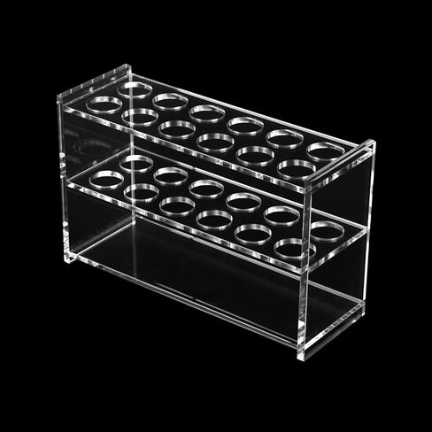 أكريليكتوبراك 3 HOLERSTALLERS TRAMPRENT ACRYLIC TRAP RACK مع آبار 17 مم لأنبوب الاختبار أنبوب الآلام وما إلى ذلك (شفاف ، 17) in Saudi Arabia