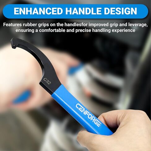 Cenfoge Double-ended Coilover Adjustment Spanner Wrench Set, 5-PC. Fit Coilovers Shocks with Nut OD 22-26mm, 28-32mm, 34-36mm, 38-42mm, 45-52mm, 55-62mm, 68-72mm, 78-85mm, 90-95mm, 100-110mm in Kuwait