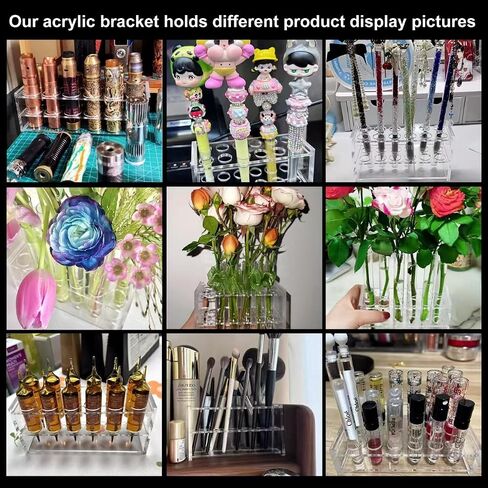 أكريليكتوبراك 3 HOLERSTALLERS TRAMPRENT ACRYLIC TRAP RACK مع آبار 17 مم لأنبوب الاختبار أنبوب الآلام وما إلى ذلك (شفاف ، 17) in Saudi Arabia