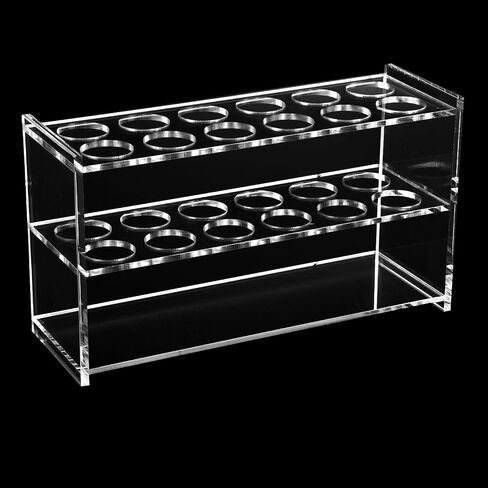 أكريليكتوبراك 3 HOLERSTALLERS TRAMPRENT ACRYLIC TRAP RACK مع آبار 17 مم لأنبوب الاختبار أنبوب الآلام وما إلى ذلك (شفاف ، 17) in Saudi Arabia