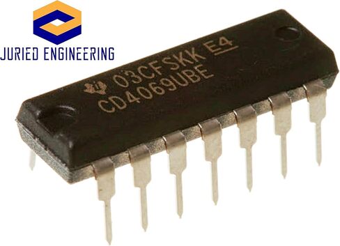 CD4069UBE CD4069 CMOS HEX HEX FILINDLY IC DIP-14 (حزمة 8) in Saudi Arabia