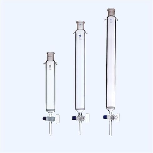 1pcs Caliber 24# Sand Core Glass Chromatography Column with Standard Mouth， Chromatography Column with Glass Piston(22x300mm) in Kuwait
