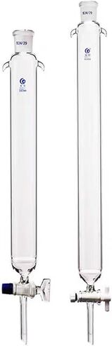 1pcs Caliber 24# Sand Core Glass Chromatography Column with Standard Mouth， Chromatography Column with Glass Piston(22x300mm) in Kuwait