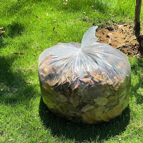 40-45 Gallon Clear Trash Can Liners - 250 Count Bulk, 40'' x 48'', High Density Garbage Bags for Outdoor, Recycling, Commercial, and Industrial Use in Kuwait