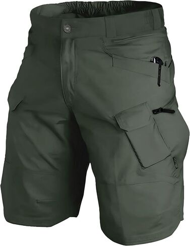 Cargo Shorts for Man Waterproof Stretch Multi Pockets Quick-Dry Outdoor Camping Running Athletic Men's Shorts in Kuwait