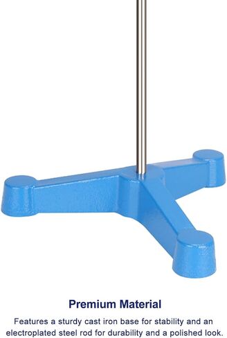Stonylab Lab Stand ، Stand Stand Stand Support Triangular Trivod Retort Base Stape Stand with Rod (23.86 Int L) in Saudi Arabia