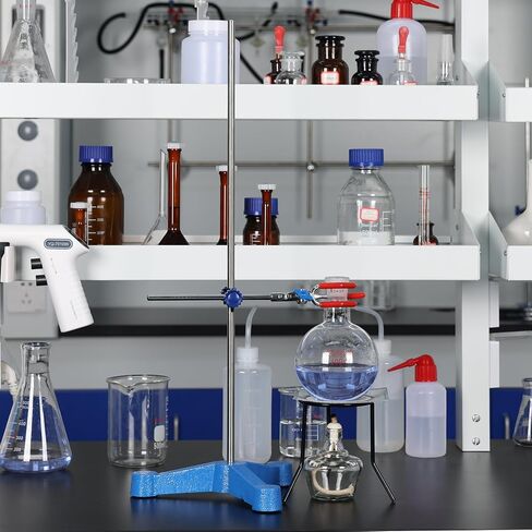 Stonylab Lab Stand ، Stand Stand Stand Support Triangular Trivod Retort Base Stape Stand with Rod (23.86 Int L) in Saudi Arabia