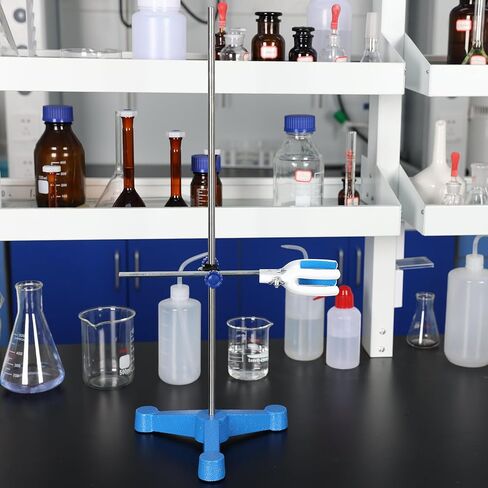 Stonylab Lab Stand ، Stand Stand Stand Support Triangular Trivod Retort Base Stape Stand with Rod (23.86 Int L) in Saudi Arabia