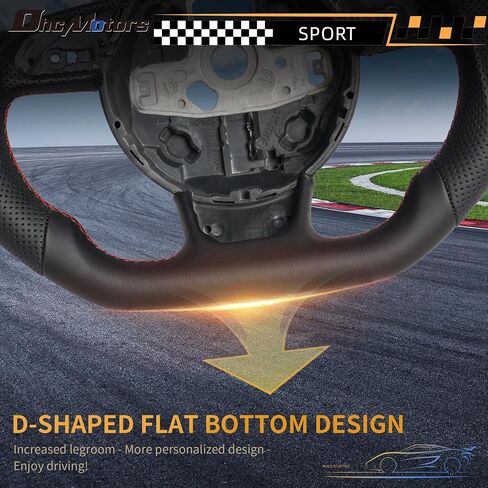 Real Carbon Fiber Smart Steering Wheel for Audi RS7 Perforated Leather with 20 LED Shift Indicator Grip and Hand-Stitched D-shaped Flat-bottom Steering Wheel for 2012-2016 Audi RS3-RS7 in Saudi Arabia