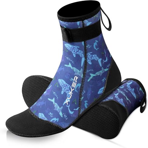 XUKER Neoprene Water Socks for Kids Toddlers 3mm Sand Proof Beach Volleyball Socks Diving Boots for Outdoor Water Sports in Saudi Arabia