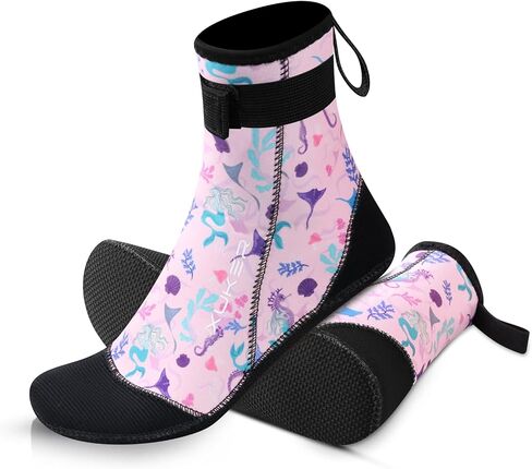 XUKER Neoprene Water Socks for Kids Toddlers 3mm Sand Proof Beach Volleyball Socks Diving Boots for Outdoor Water Sports in Saudi Arabia