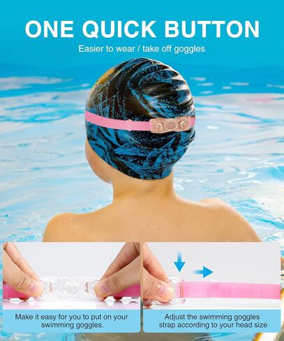وغيض الأطفال الأظافر الخاصة بـ Kids-Goggles Swegles Swim: Anti Fog Kids With With UV400 ولا تسرب للطفل في سن المراهقة 3 حزم العمر 6-16 in Kuwait