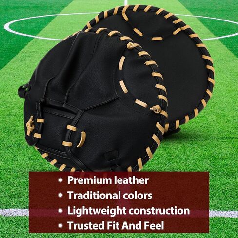 Pancake Baseball and Softball Training Glove - Flat & Soft Premium PVC Fielding Gear for Right-Hand Throw, Great Choice for Teens in Saudi Arabia