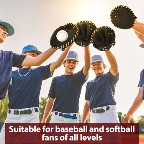Pancake Baseball and Softball Training Glove - Flat & Soft Premium PVC Fielding Gear for Right-Hand Throw, Great Choice for Teens in Saudi Arabia