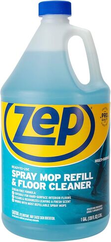 Zep Spray Mop Refill and Floor Cleaner - 1 جالون (حالة من 4) ZUMSF128 - منظف أرضيات متعددة السطح متعدد السطح متعدد السطح ومرقى مزيل الرائحة in Saudi Arabia