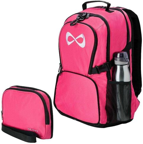 حقيبة الظهر Nfinity Classic Cheer للتشجيع - حقيبة ظهر مع محفظة قابلة للفصل وأكمام الكمبيوتر المحمول - حقيبة ظهر خفيفة الوزن للسفر - حقيبة ظهر للرياضة للمشجعين (Royal Blue) in Kuwait