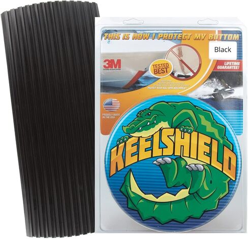 Gator Guards KeelShield Keel Guard - Helps Prevent Damage, Scars and Scratches - DIY Installation - Compatible with Fiberglass and Most Aluminum Boats - Made in The USA - 4’ to 12’ Lengths in Kuwait