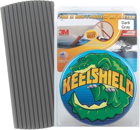 حارس Gator Guards Keelshield Keel Guard - يساعد في منع الأضرار والندبات والخدوش - تثبيت DIY - متوافق مع الألياف الزجاجية ومعظم قوارب الألمنيوم - مصنوعة في الولايات المتحدة الأمريكية - 4 إلى 12 "أطوال in Kuwait